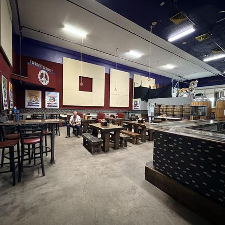 The Wonderland Brewing taproom before the meet and greet