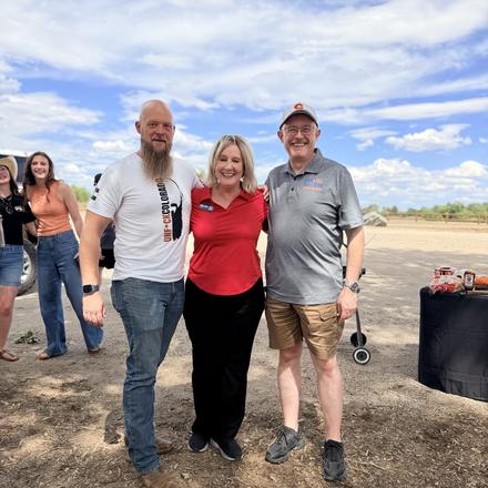Craig Sullivan with guests at the Young Republicans cookout